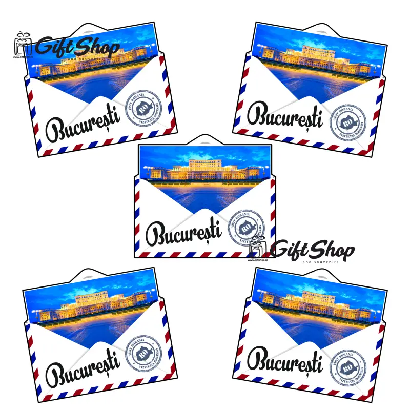Magnet, personalizat, in forma de plicv